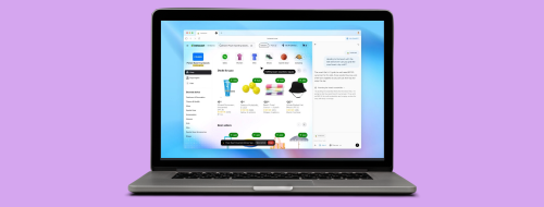 computador com al Atlas navegador da chatgpt na tela