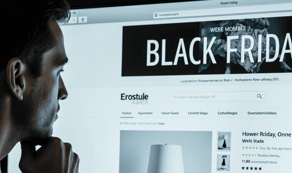 Homem olhando para a tela do computador