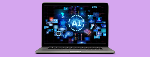 computador onde na tela tem uma imagem de IA